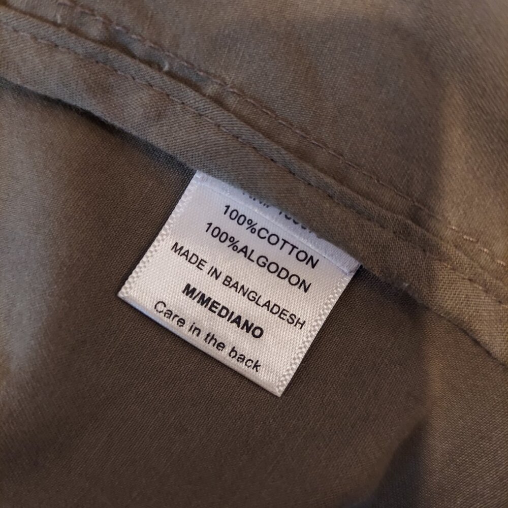 Love Tree Distressed Utility Jacket Olive Green Cargo Coat Size M - Picture 9 of 9